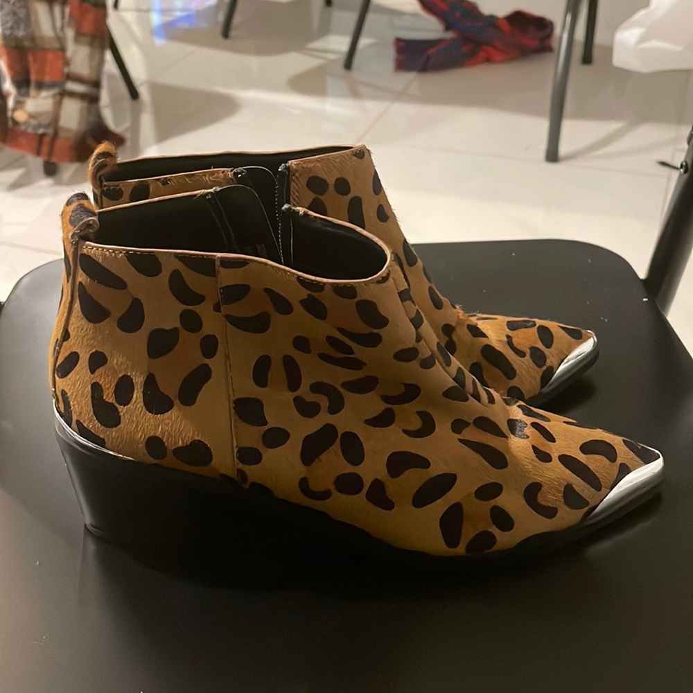 Topshop Leopard Ankle Boots